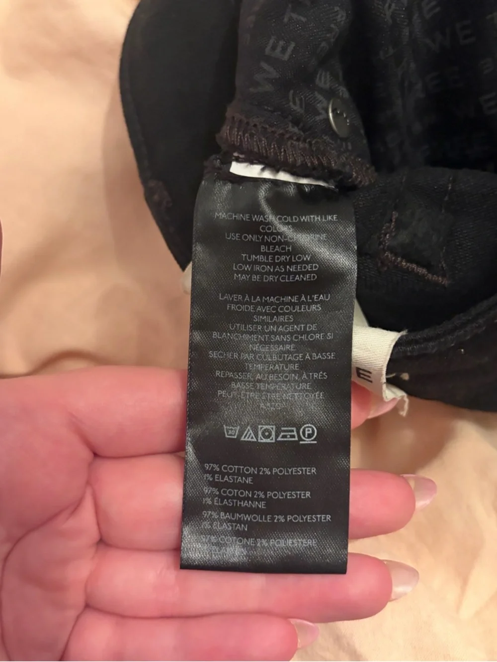 NWT We The Free Oracle Low-Rise Slim Straight Jeans in Jet Black Size 31